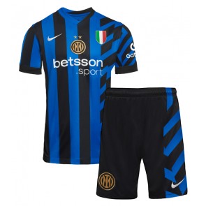 Inter Milan Dětské Domácí dres komplet 2024-25 Krátký Rukáv (+ trenýrky)